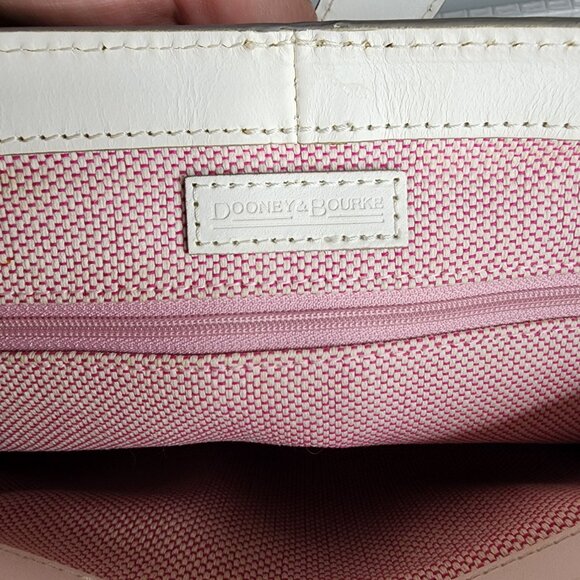 Vintage Dooney and Bourke nautical knot print east/west bucket bag in black - Picture 9 of 11